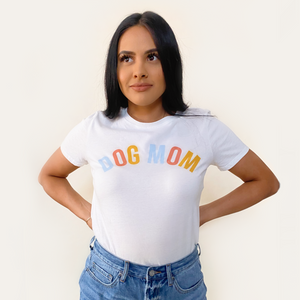 t-shirt dog mom white womens shop rayaline fashion outfit ootd