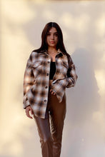 Load image into Gallery viewer, oversize shop Rayaline fashion style clothing closet outfit outfits ideas idea shakes plaid brown  how to style 
