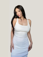 Load image into Gallery viewer, CARTAGENA MIDI DRESS IN IVORY

