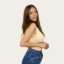 Load image into Gallery viewer, ribbed deep v-neck crop basic top shop rayaline fashion outfit
